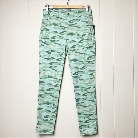 Joe's Jeans The Icon Skinny Ankle pants 27 4 new NWT camo camouflage olive green - Picture 2 of 13